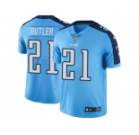 Nike Tennessee Titans #21 Malcolm Butler Light Blue Men Stitched NFL Limited Rush Jersey