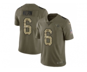 Nike Tennessee Titans #6 Brett Kern Olive Camo Men Stitched NFL Limited 2017 Salute To Service Jersey