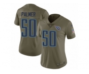 Women Nike Tennessee Titans #50 Nate Palmer Limited Olive 2017 Salute to Service NFL Jersey