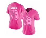Women Nike Tennessee Titans #78 Jack Conklin Limited Pink Rush Fashion NFL Jersey