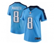 Women Nike Tennessee Titans #8 Marcus Mariota Limited Light Blue Rush Vapor Untouchable NFL Jersey
