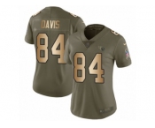 Women Nike Tennessee Titans #84 Corey Davis Limited Olive Gold 2017 Salute to Service NFL Jersey