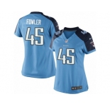 Women's Nike Tennessee Titans #45 Jalston Fowler Limited Light Blue Team Color NFL Jersey