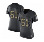 Women's Nike Tennessee Titans #51 Will Compton Limited Black 2016 Salute to Service NFL Jersey