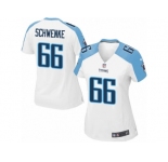 Women's Nike Tennessee Titans #66 Brian Schwenke Game White NFL Jersey