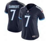 Women's Nike Tennessee Titans #7 Blaine Gabbert Navy Blue Team Color Vapor Untouchable Limited Player NFL Jersey