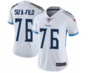 Women's Nike Tennessee Titans #76 Xavier Su'a-Filo White Vapor Untouchable Elite Player NFL Jersey