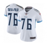 Women's Nike Tennessee Titans #76 Xavier Su'a-Filo White Vapor Untouchable Limited Player NFL Jersey