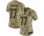 Women's Nike Tennessee Titans #77 Taylor Lewan Limited Camo 2018 Salute to Service NFL Jersey