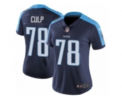Women's Nike Tennessee Titans #78 Curley Culp Vapor Untouchable Limited Navy Blue Alternate NFL Jersey