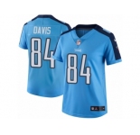 Women's Nike Tennessee Titans #84 Corey Davis Limited Light Blue Rush NFL Jersey