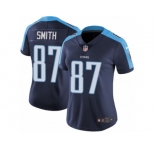 Women's Nike Tennessee Titans #87 Jonnu Smith Vapor Untouchable Limited Navy Blue Alternate NFL Jerse