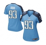 Women's Nike Tennessee Titans #93 Kevin Dodd Game Light Blue Team Color NFL Jersey
