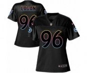 Women's Nike Tennessee Titans #96 Bennie Logan Game Black Fashion NFL Jersey