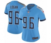 Women's Nike Tennessee Titans #96 Bennie Logan Light Blue Alternate Vapor Untouchable Limited Player NFL Jersey