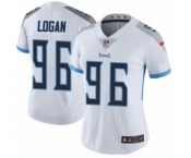 Women's Nike Tennessee Titans #96 Bennie Logan White Vapor Untouchable Limited Player NFL Jersey