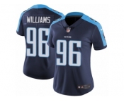 Women's Nike Tennessee Titans #96 Sylvester Williams Vapor Untouchable Limited Navy Blue Alternate NFL Jersey