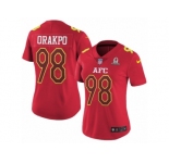 Women's Nike Tennessee Titans #98 Brian Orakpo Limited Red 2017 Pro Bowl NFL Jersey
