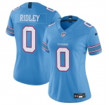 Women's Tennessee Titans #0 Calvin Ridley Light Blue 2026 F.U.S.E. Vapor Limited Stitched Football Jersey