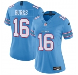 Women's Tennessee Titans #16 Treylon Burks Light Blue 2026 F.U.S.E. Vapor Limited Stitched Football Jersey