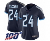 Women's Tennessee Titans #24 Kenny Vaccaro Navy Blue Team Color Vapor Untouchable Limited Player 100th Season Football Jersey