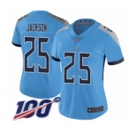 Women's Tennessee Titans #25 Adoree' Jackson Light Blue Alternate Vapor Untouchable Limited Player 100th Season Football Jersey