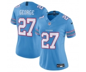 Women's Tennessee Titans #27 Eddie George Light Blue 2026 F.U.S.E. Vapor Limited Stitched Football Jersey