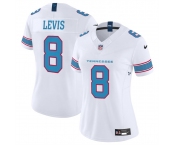 Women's Tennessee Titans #8 Will Levis White 2026 F.U.S.E. Vapor Limited Stitched Football Jersey