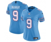 Women's Tennessee Titans #9 Steve McNair Light Blue 2026 F.U.S.E. Vapor Limited Stitched Football Jersey
