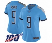 Women's Tennessee Titans #9 Steve McNair Light Blue Alternate Vapor Untouchable Limited Player 100th Season Football Jersey