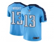 Youth Nike Tennessee Titans #13 Kendall Wright Light Blue Stitched NFL Limited Rush Jersey