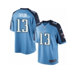 Youth Nike Tennessee Titans #13 Taywan Taylor Limited Light Blue Team Color NFL Jersey