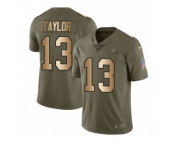 Youth Nike Tennessee Titans #13 Taywan Taylor Limited Olive Gold 2017 Salute to Service NFL Jersey