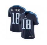 Youth Nike Tennessee Titans #18 Rishard Matthews Vapor Untouchable Limited Navy Blue Alternate NFL Jersey