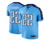 Youth Nike Tennessee Titans #22 Derrick Henry Light Blue Stitched NFL Limited Rush Jersey