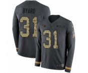 Youth Nike Tennessee Titans #31 Kevin Byard Limited Black Salute to Service Therma Long Sleeve NFL Jersey