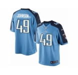 Youth Nike Tennessee Titans #49 Rashad Johnson Limited Light Blue Team Color NFL Jersey