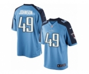 Youth Nike Tennessee Titans #49 Rashad Johnson Limited Light Blue Team Color NFL Jersey