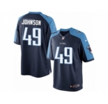 Youth Nike Tennessee Titans #49 Rashad Johnson Limited Navy Blue Alternate NFL Jersey