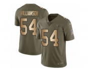 Youth Nike Tennessee Titans #54 Avery Williamson Limited Olive Gold 2017 Salute to Service NFL Jersey