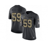 Youth Nike Tennessee Titans #59 Wesley Woodyard Limited Black 2016 Salute to Service NFL Jersey