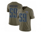 Youth Nike Tennessee Titans #59 Wesley Woodyard Limited Olive 2017 Salute to Service NFL Jersey