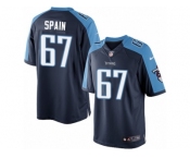 Youth Nike Tennessee Titans #67 Quinton Spain Limited Navy Blue Alternate NFL Jersey