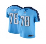 Youth Nike Tennessee Titans #78 Curley Culp Limited Light Blue Rush NFL Jersey