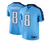 Youth Nike Tennessee Titans #8 Marcus Mariota Light Blue Stitched NFL Limited Rush Jersey