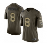 Youth Nike Tennessee Titans #8 Marcus Mariota Limited Green Salute to Service NFL Jersey