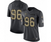 Youth Nike Tennessee Titans #96 Bennie Logan Limited Black 2016 Salute to Service NFL Jersey