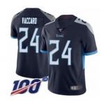 Youth Tennessee Titans #24 Kenny Vaccaro Navy Blue Team Color Vapor Untouchable Limited Player 100th Season Football Jersey