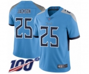 Youth Tennessee Titans #25 Adoree' Jackson Light Blue Alternate Vapor Untouchable Limited Player 100th Season Football Jersey