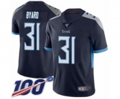 Youth Tennessee Titans #31 Kevin Byard Navy Blue Team Color Vapor Untouchable Limited Player 100th Season Football Jersey